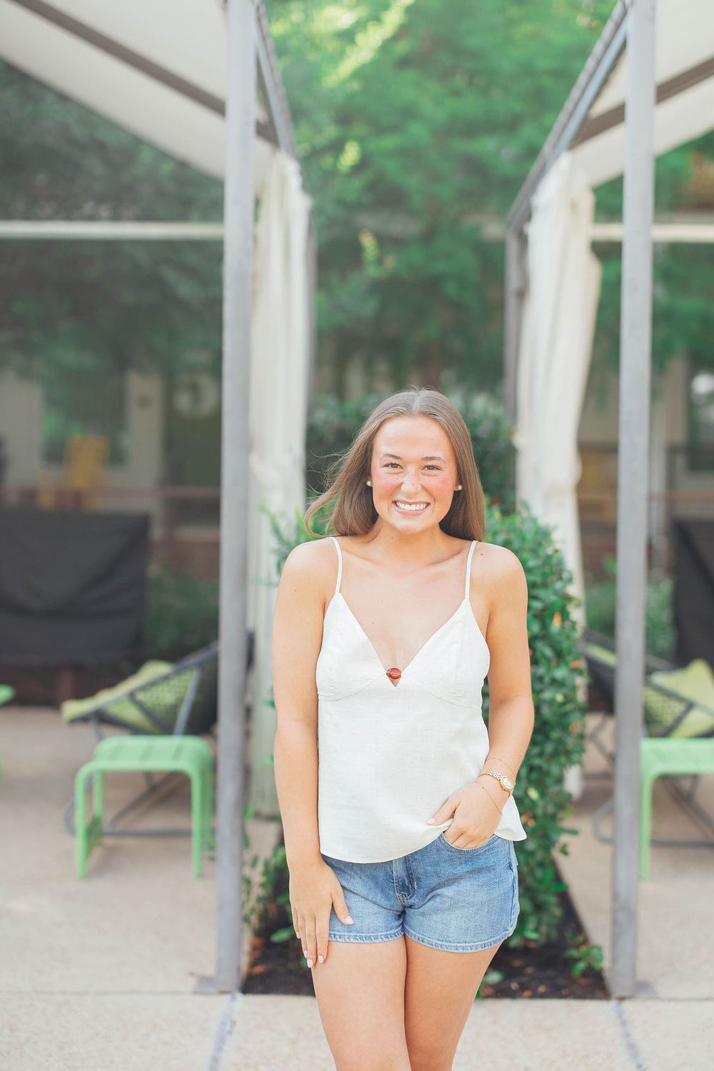 Linen Bead Detail Cami