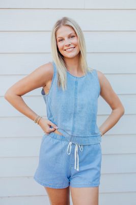 Sun Seeker Denim Tank