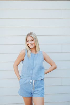 Sun Seeker Denim Tank