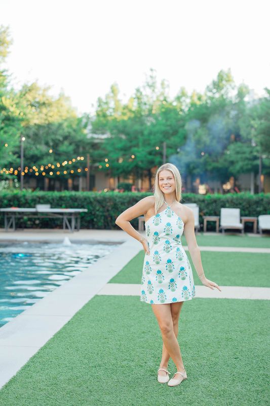 Halter Neck Floral Mini