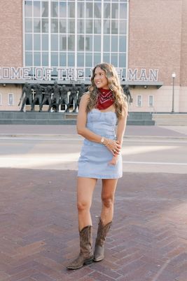 Denim Drop Waist Bustier Strapless Mini Dress