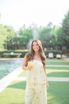 Polka Dot Strapless Top