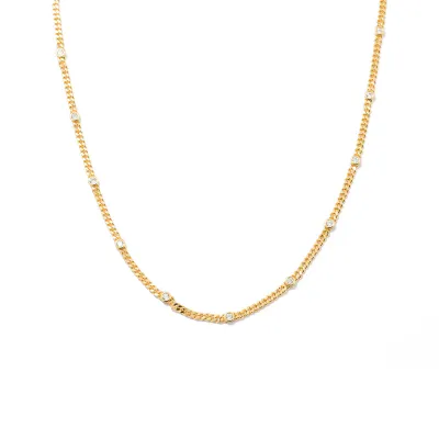 Gold Dainty CZ Choker