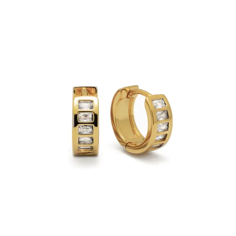 Baguette Huggie Earrings