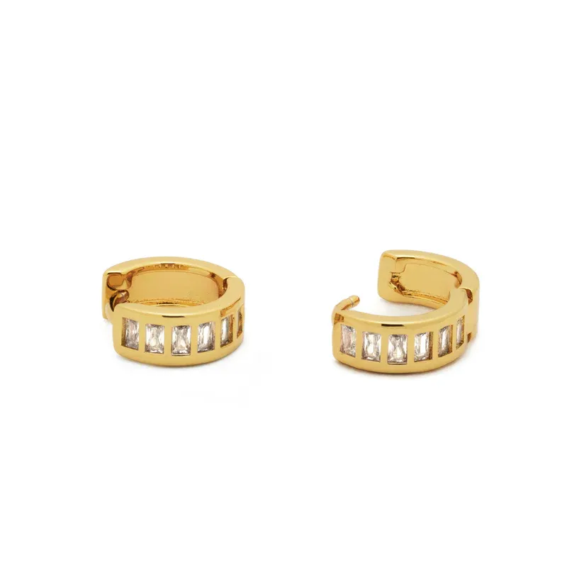 Baguette Huggie Earrings