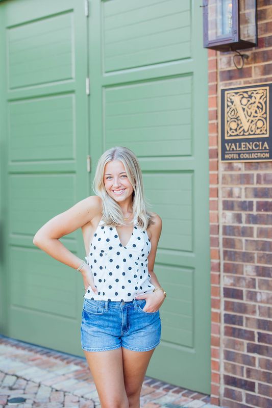 Polka Dot Halter Neck