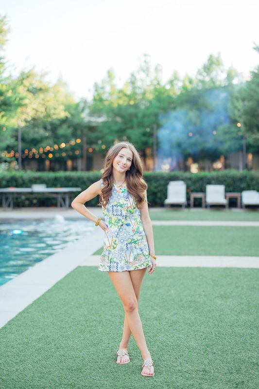 Tropical Button Down Vest Top &amp; Mini Skort Set