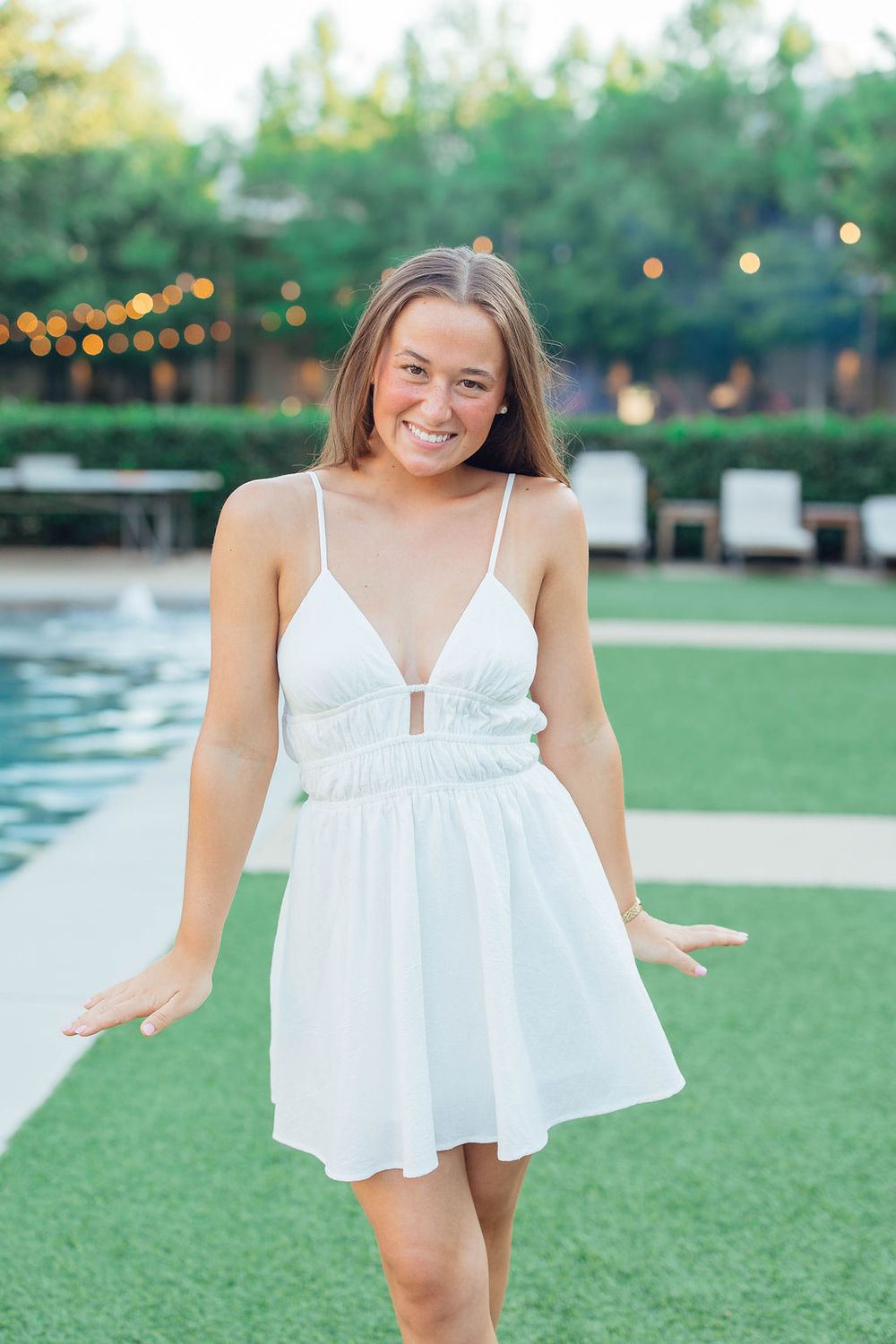 Smocked Waist Open Back Detail Romper