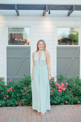 Halter Top Smocked Waist Detail Maxi