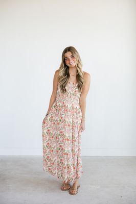 Cornelia Ami Floral Midi Dress