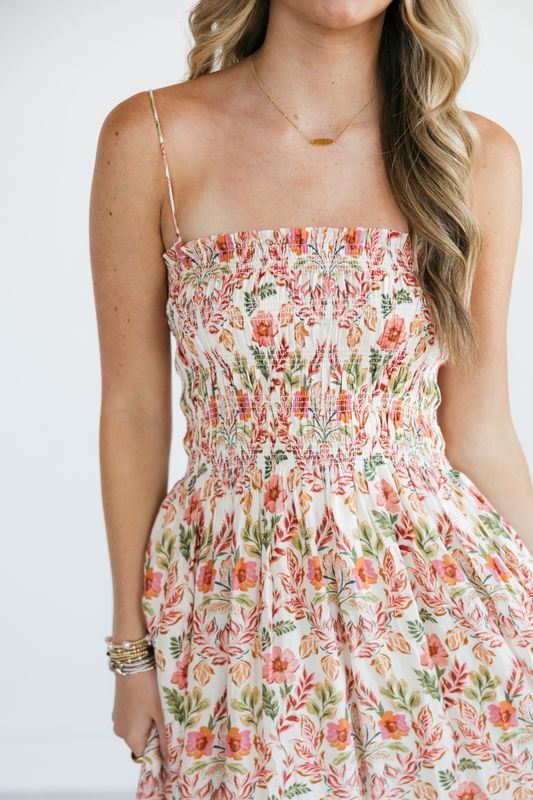 Cornelia Ami Floral Midi Dress
