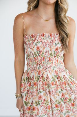 Cornelia Ami Floral Midi Dress
