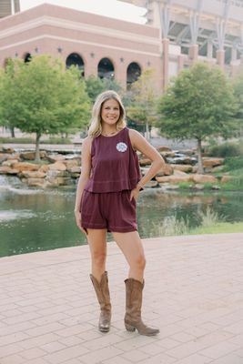 Sleeveless Contrast Stitch Relaxed Top