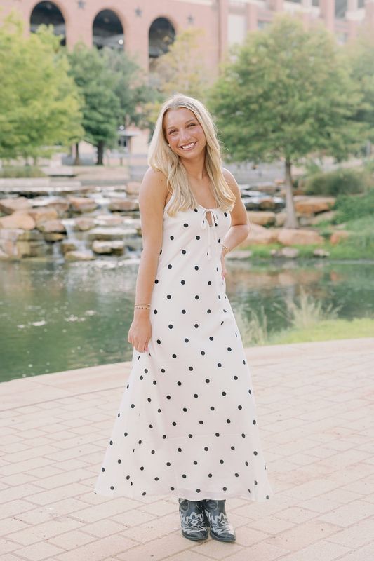 Jamila Polka Dot Midi Dress
