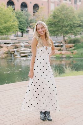Jamila Polka Dot Midi Dress