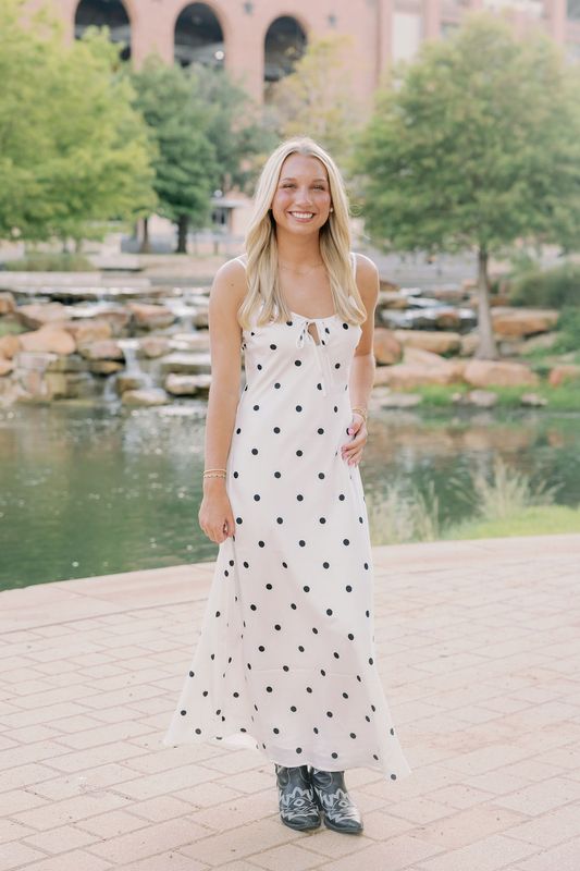 Jamila Polka Dot Midi Dress