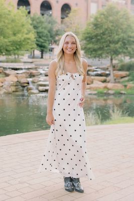Jamila Polka Dot Midi Dress