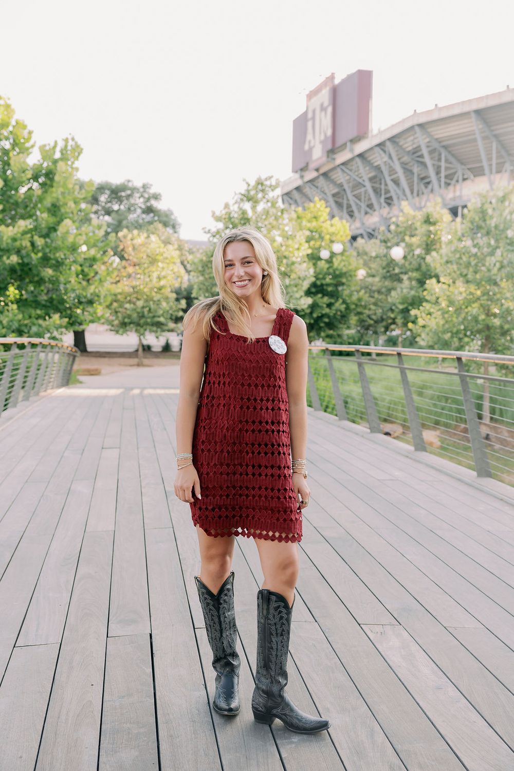 Textured Overlay Square Neck Mini Dress
