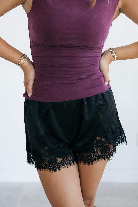 Lace Trim Shorts