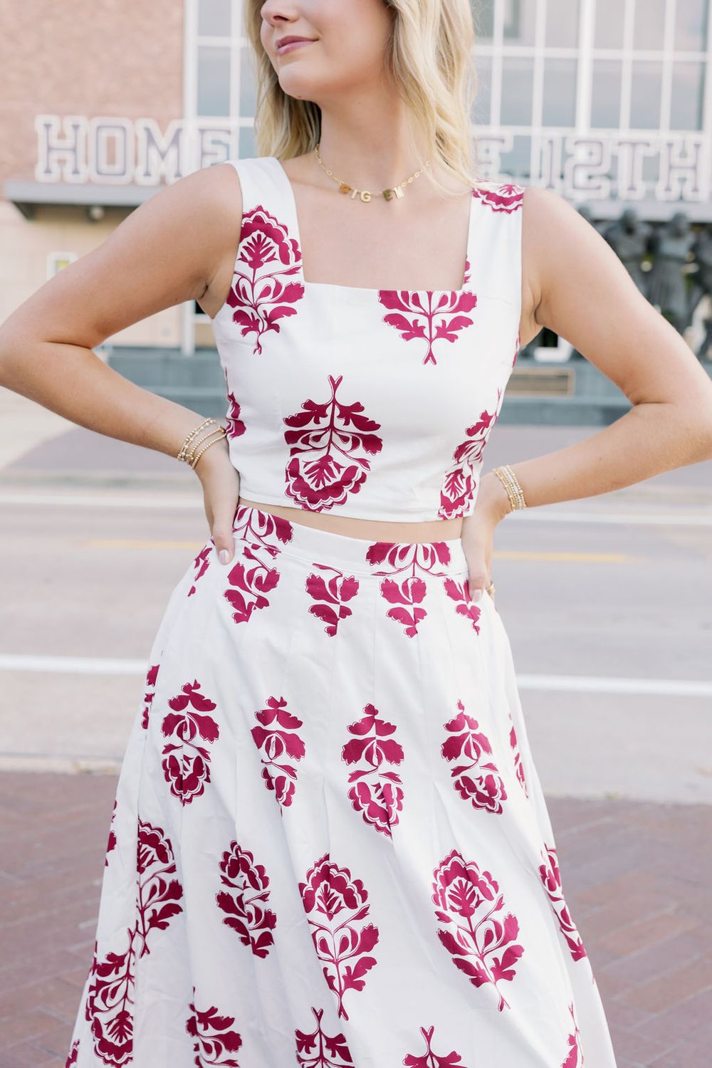 Floral Crop Top Tank