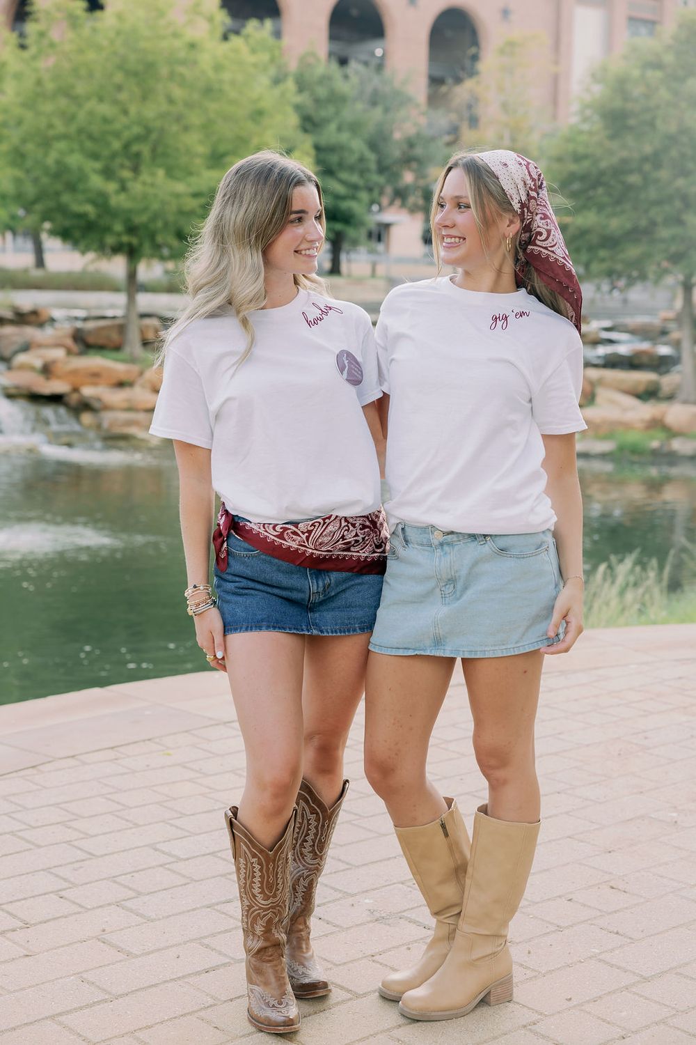 Embroidered Neckline T-Shirt