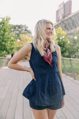 Trapeze Sleeveless Top &amp; Shorts Set