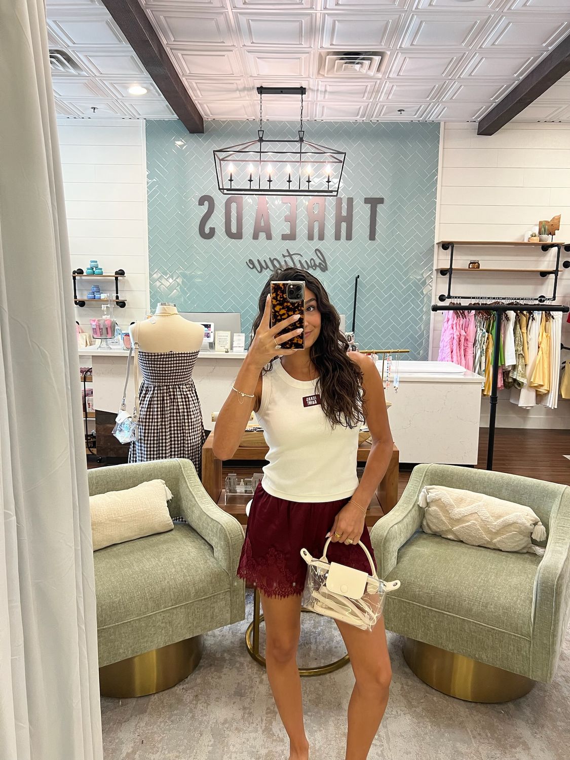 "TEXAS A&amp;M!" Ribbed Tank