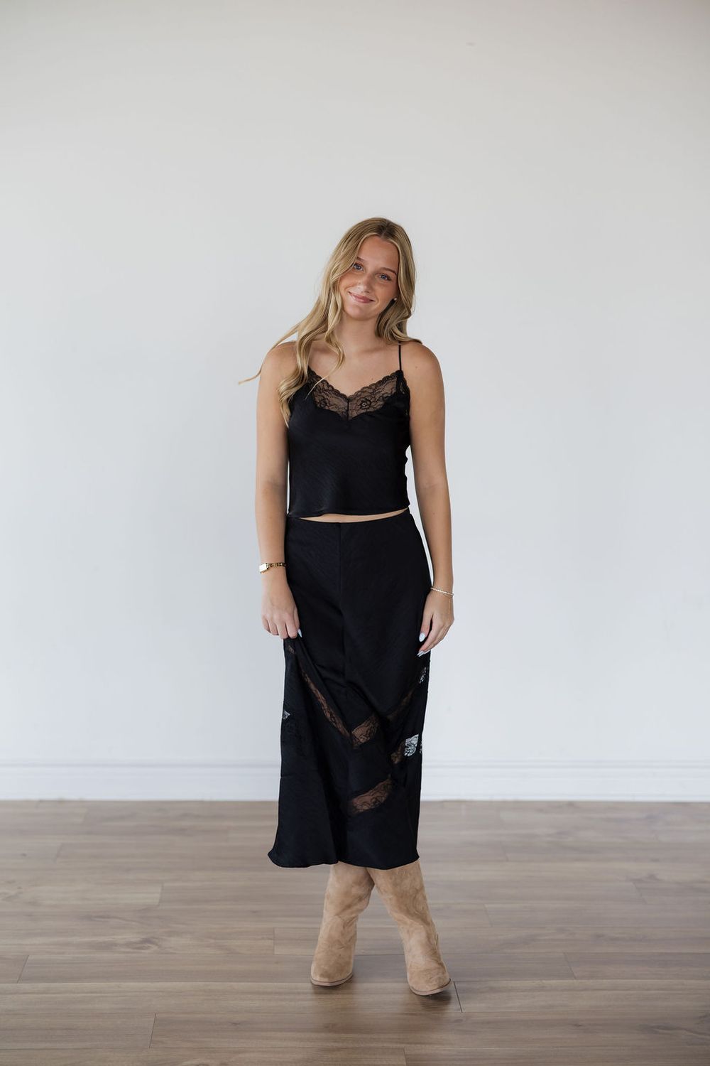 Kori Lace Inset Skirt