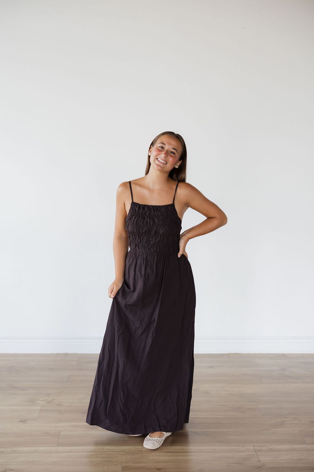 Adley Smocked Maxi Dress