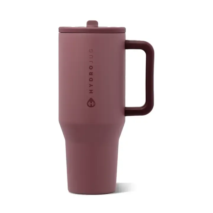 Solid HydroJug 32oz Traveler Tumbler, Color: - Canyon Rose