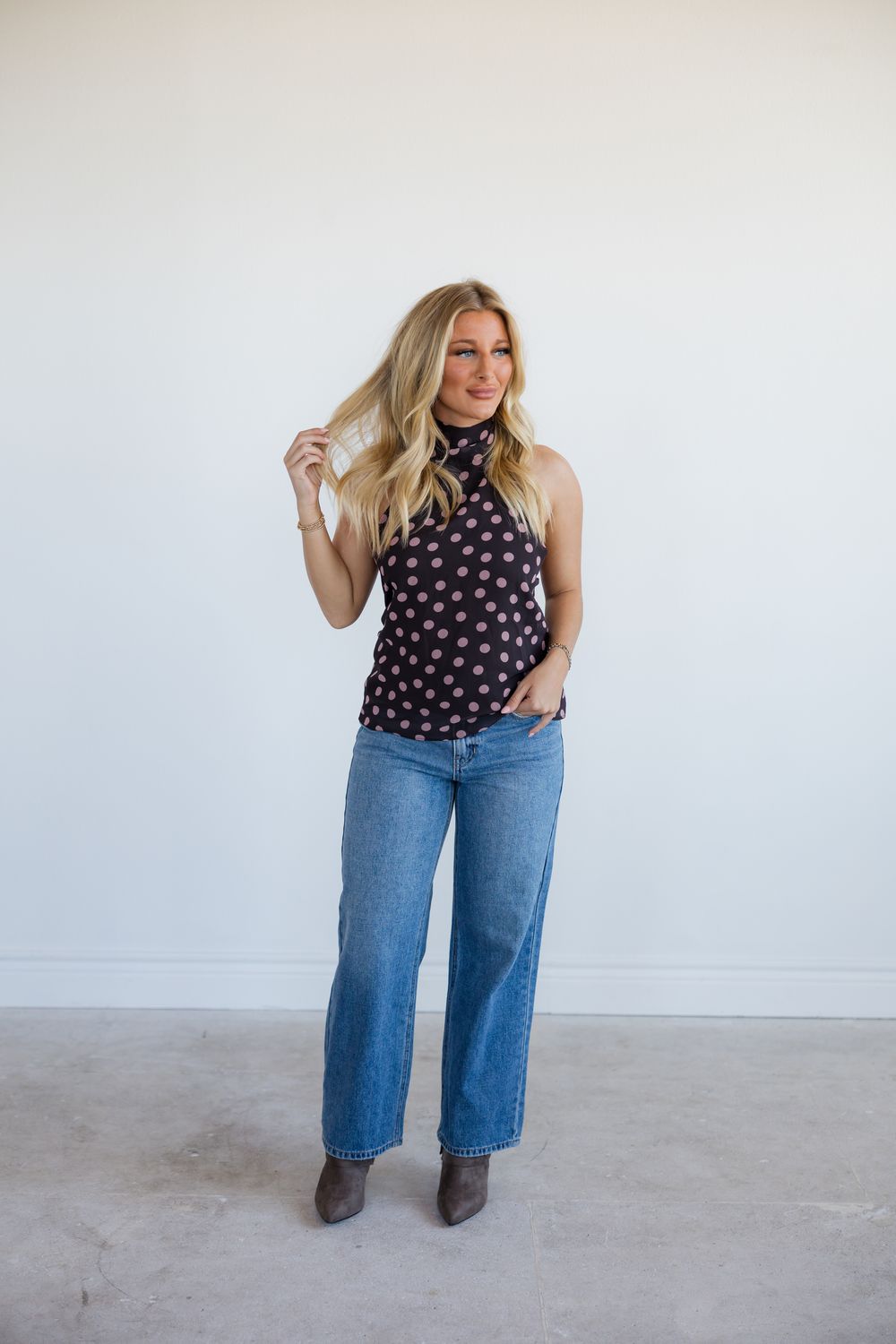 Polka Dot Halter Top