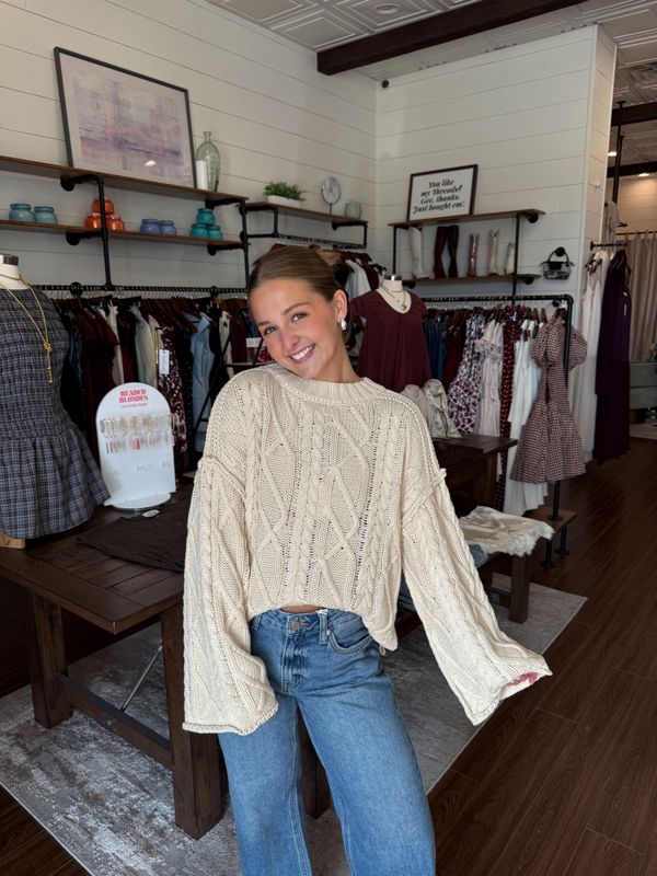 Oversized Cable Knit Sweater