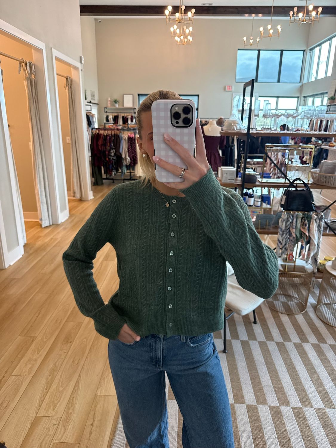 Medina Pointelle Cardigan