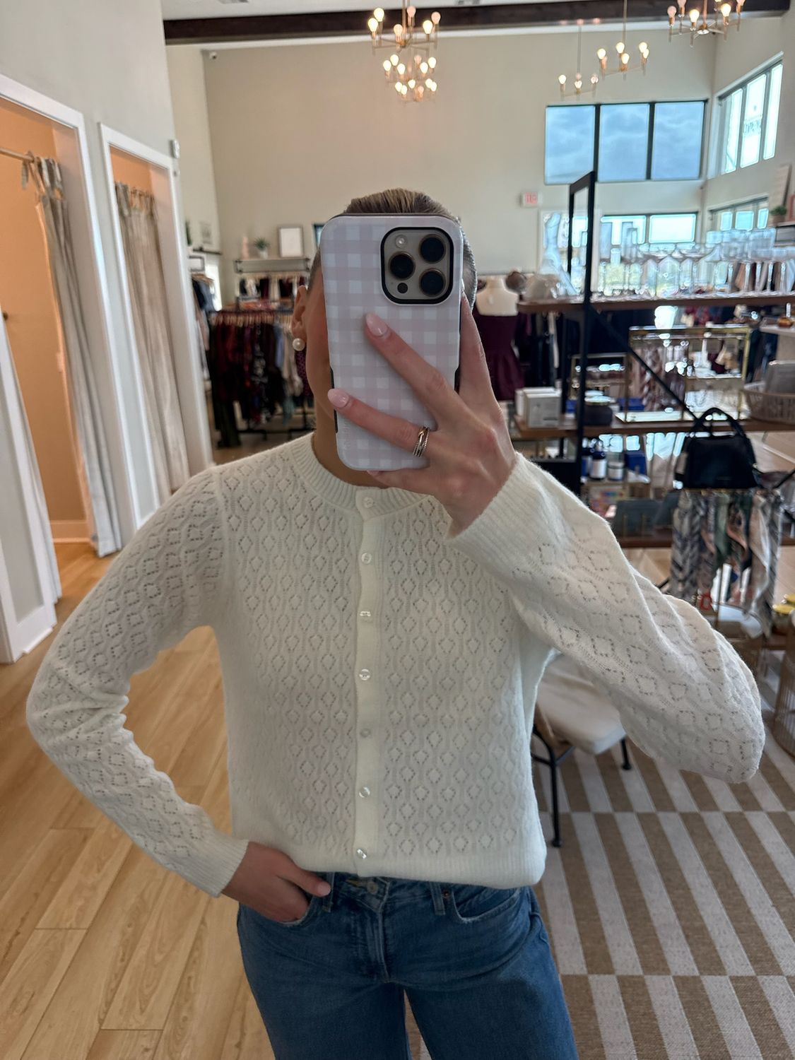 Medina Open Knit Cardigan