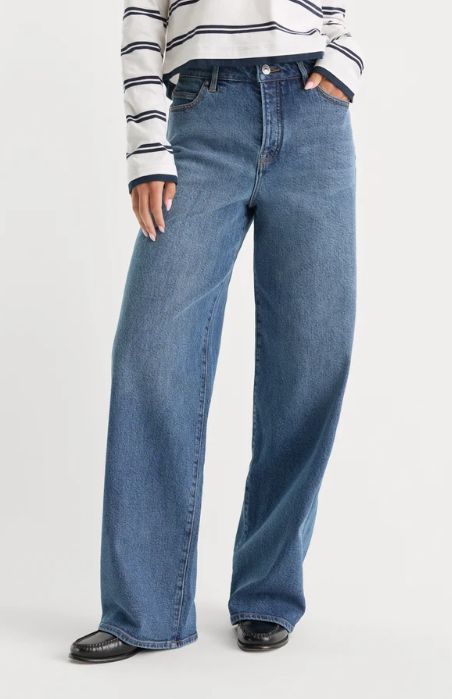 Vintage Wide Leg High Rise Jeans