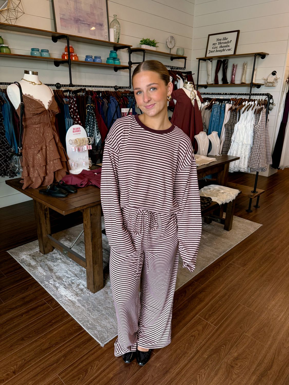 The Brook Striped Pants