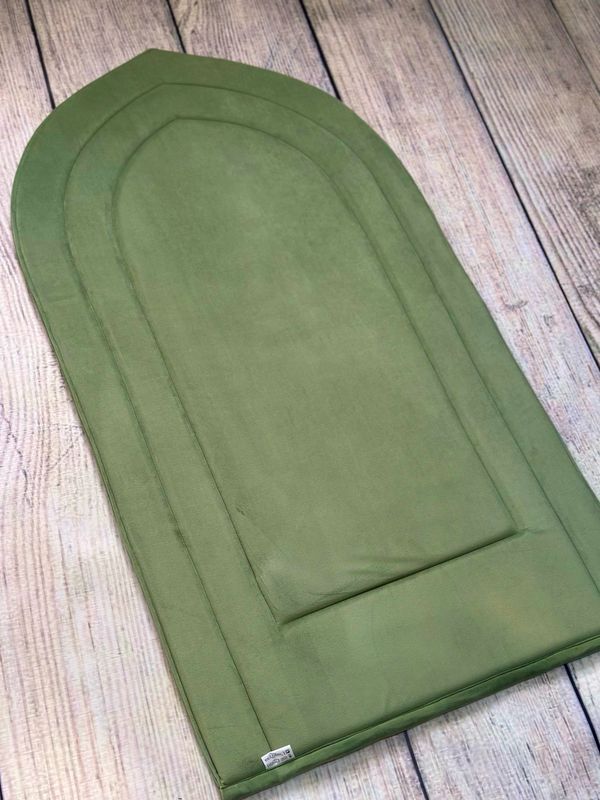 اخضر سادة مخمل ناعم