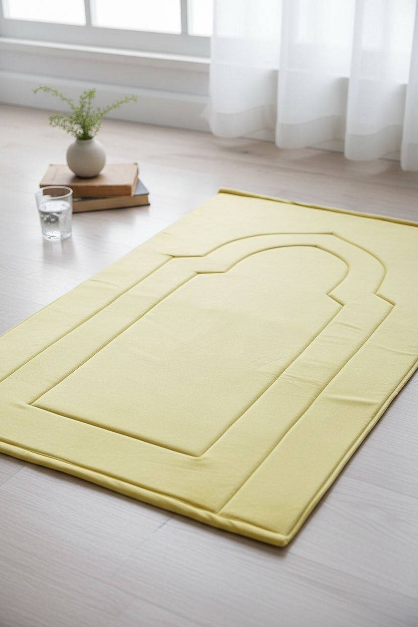 سجادة اصفر سادة