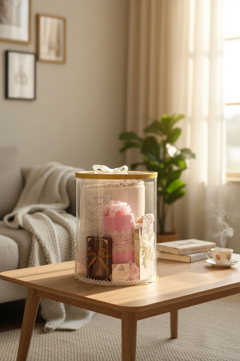 طقم صلاة هدية وردي