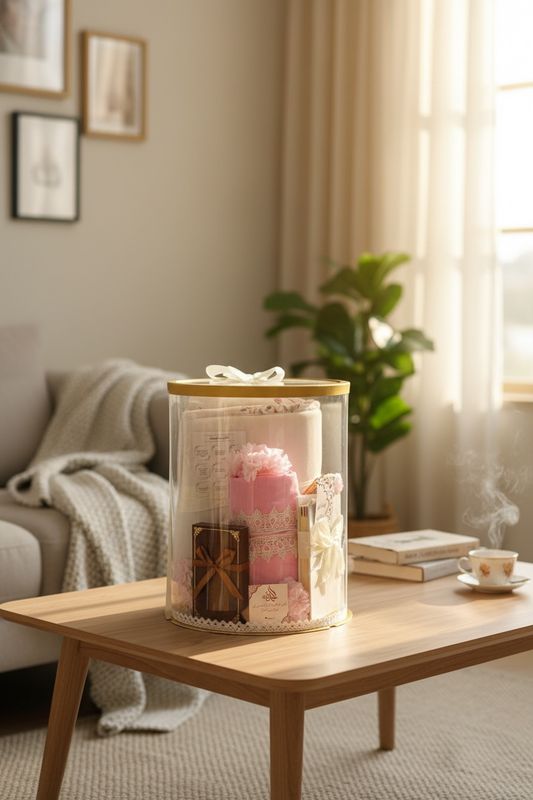 طقم صلاة هدية وردي