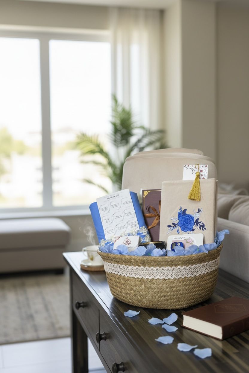 طقم هدية ازرق