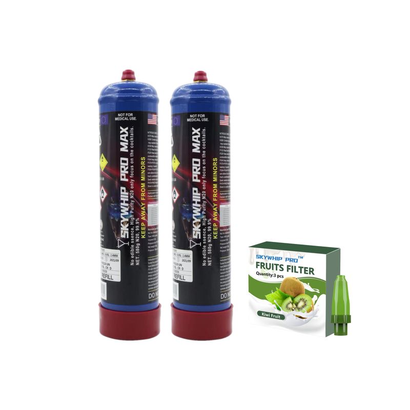 ONLY $100: SKYWHIP PRO MAX 660G Cream Chargers x 2 &amp; Flavored Nozzles Pack