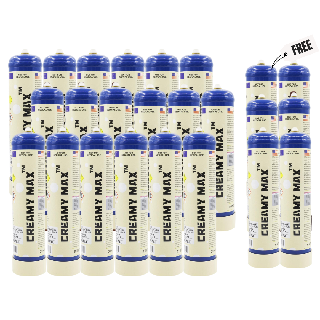 Special Combo: 18 x CREAMY MAX 660G + 6 Free Tanks