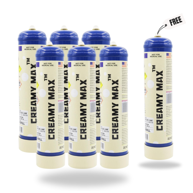 ONLY $200: 6 x CREAMY MAX 660G + 1 Free Tank