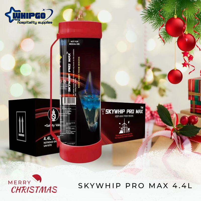 Skywhip Pro Max 4.4L XL Cream Chargers N2O + Nozzles