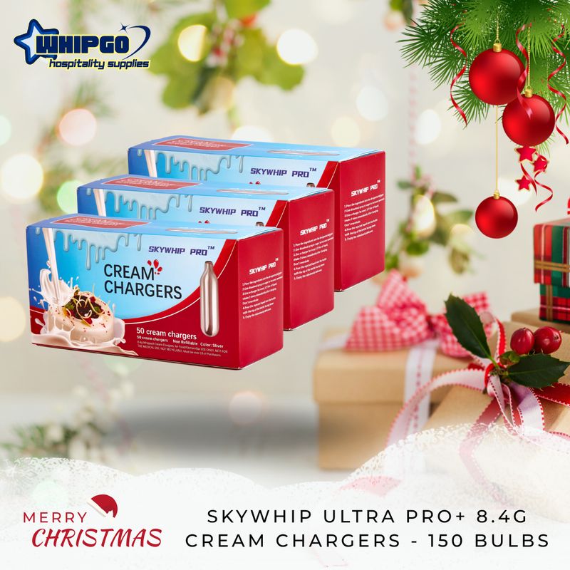 ONLY $99.99: SKYWHIP Ultra Pro+ 8.4g Cream Chargers - 150 Bulbs