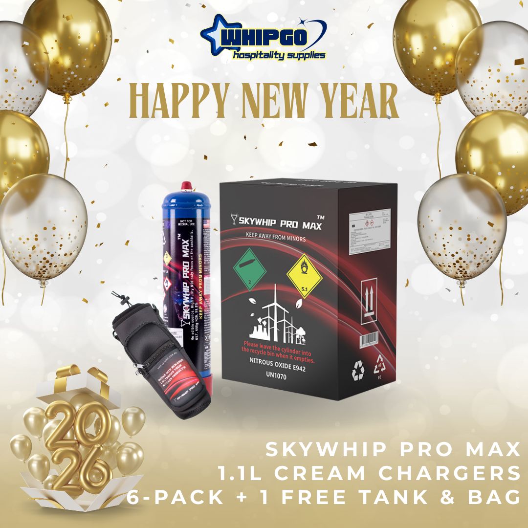ONLY $178.99: 6 x SKYWHIP PRO MAX 660G Cream Chargers + Free Tank &amp; Bag