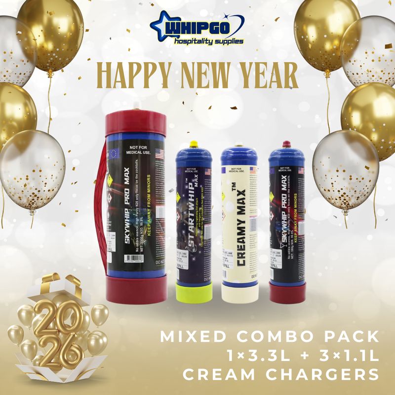 ONLY $199.99: SKWYHIP PRO MAX 3.3L + 3 x 660G Cream Chargers