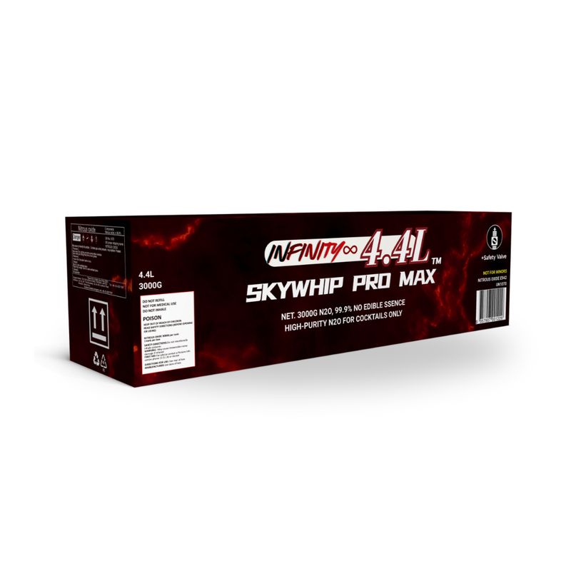 Skywhip 4.4L Infinity Version 3000g Cream Chargers N2O + Nozzles