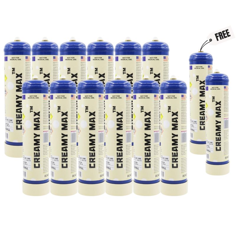 Special Combo: 12 x CREAMY MAX 660G + 2 Free Tanks